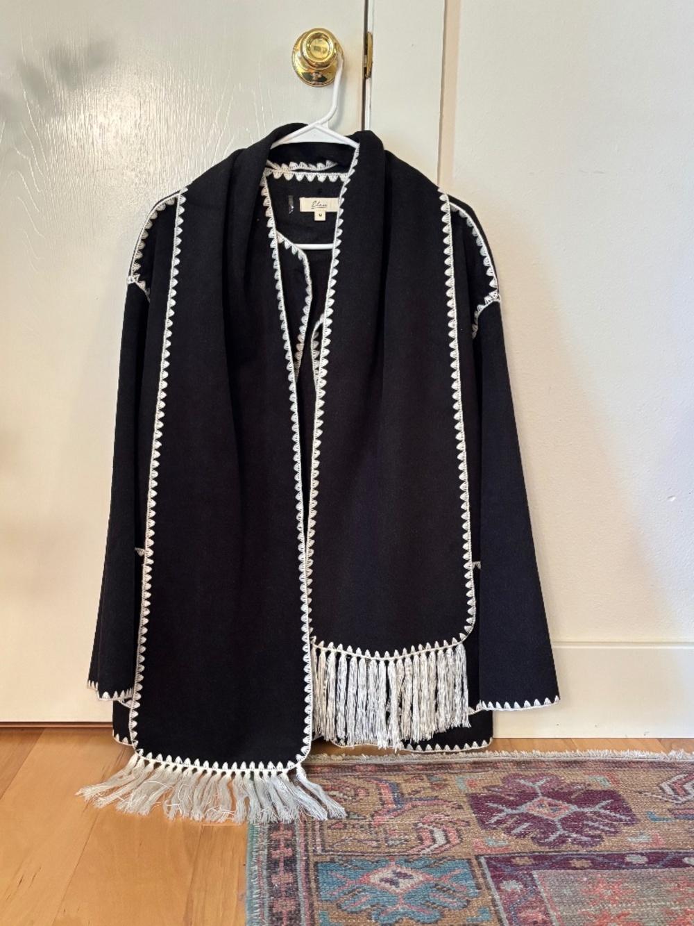 Elan Soft Black Jacket + Matching Scarf